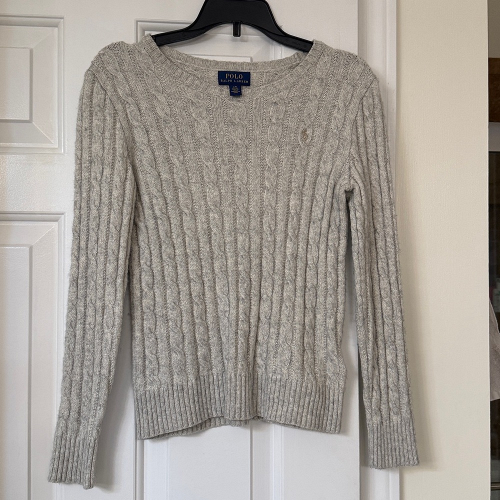 Polo by Ralph Lauren Kids Cable Knit Sweater - Gray